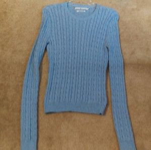 Tommy Hilfiger Baby Blue Cable Knit Sweater Small